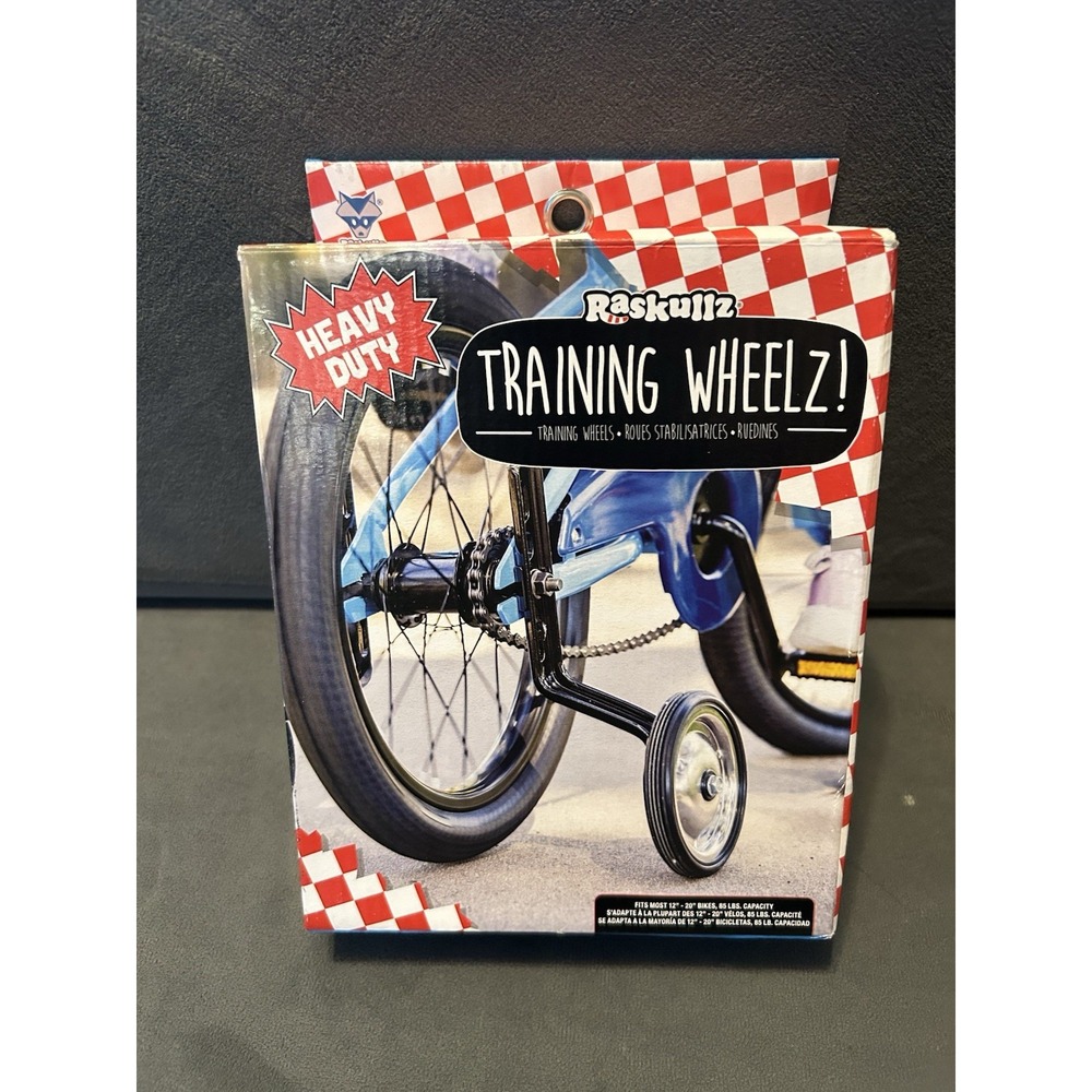 Raskullz Heavy Duty Training Wheelz Kids Bicycle 12-20" Bikes 85 lb Capacity